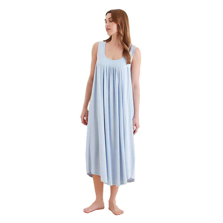 Papinelle Kate Modal Soft Pleat Front Maxi Nightie